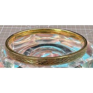 Vintage 14K Yellow Rolled Gold Plate Germany Bangle Bracelet